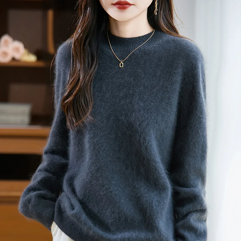 Arabelle Cashmere Wool High-Neck Sweater - Image 3