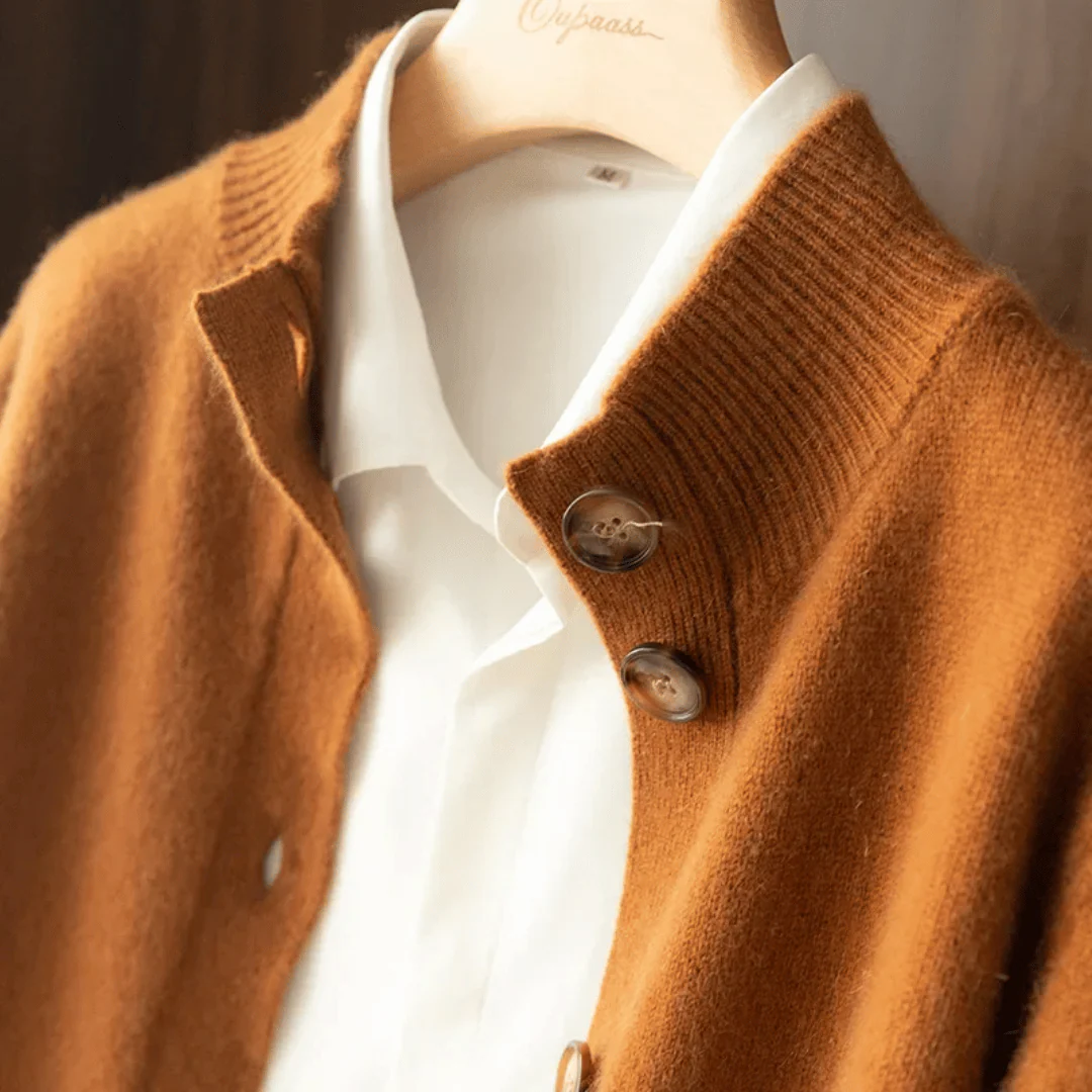 Camille Luxe Knit Button Cardigan - Image 3