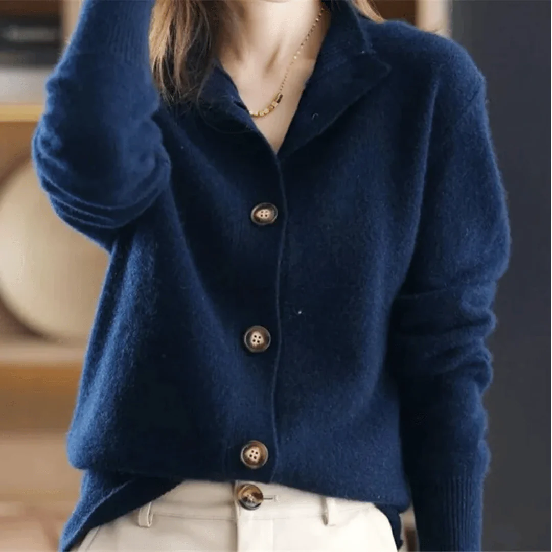 Camille Luxe Knit Button Cardigan - Image 5