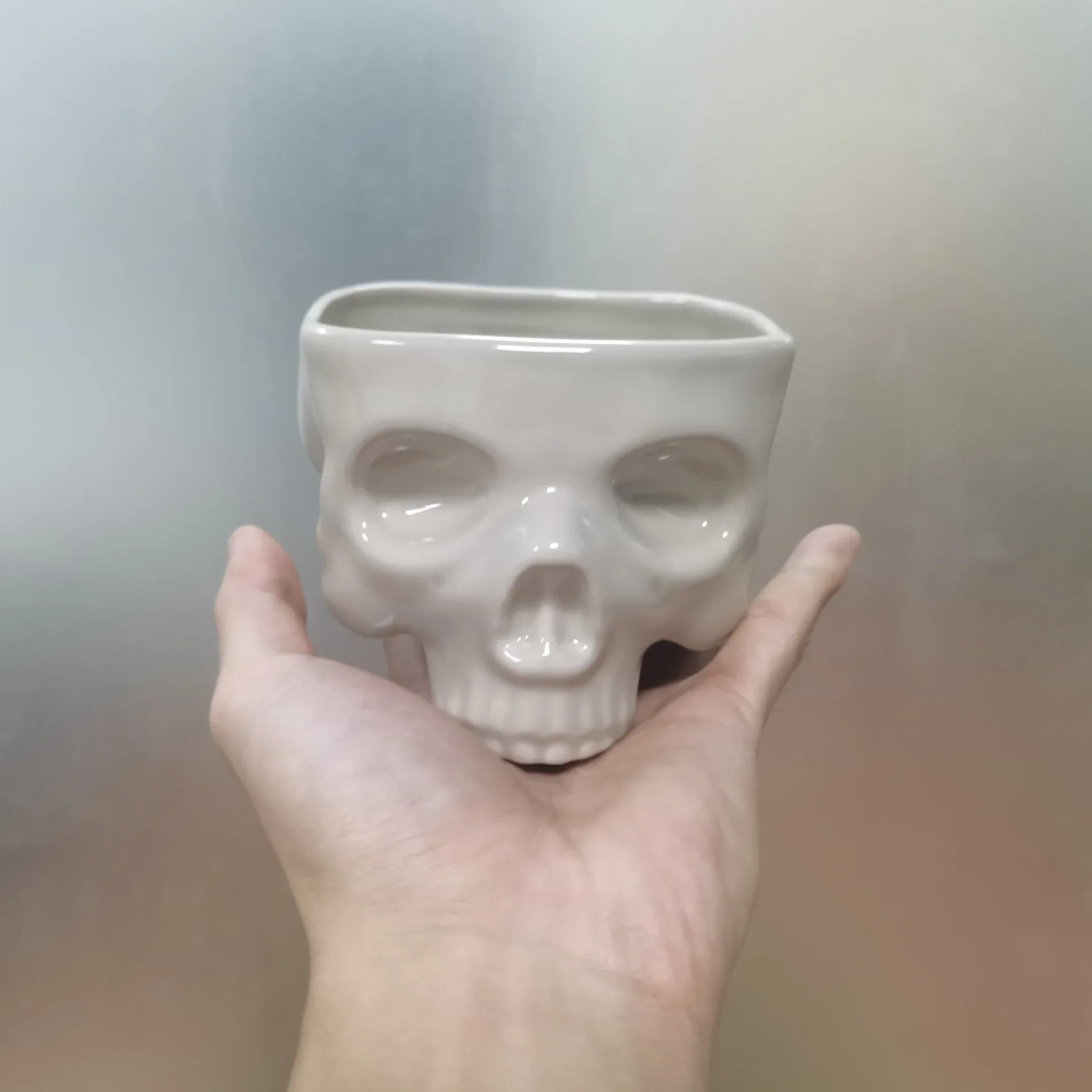 Ceramic Skull Candy Bowl - Image 7