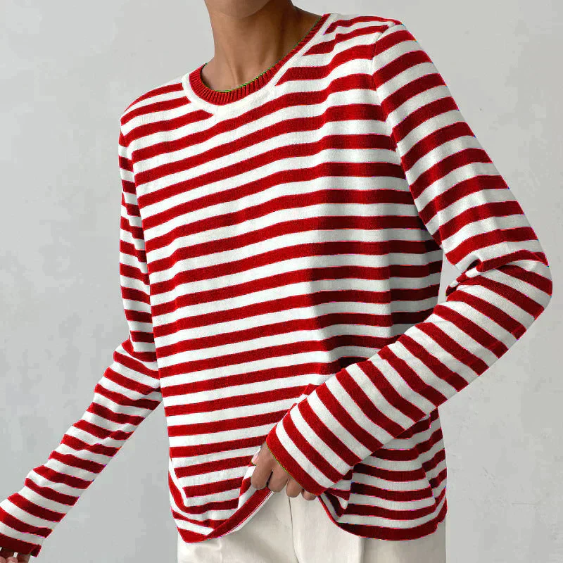 Elara Striped Cotton Long Sleeve Shirt - Image 10