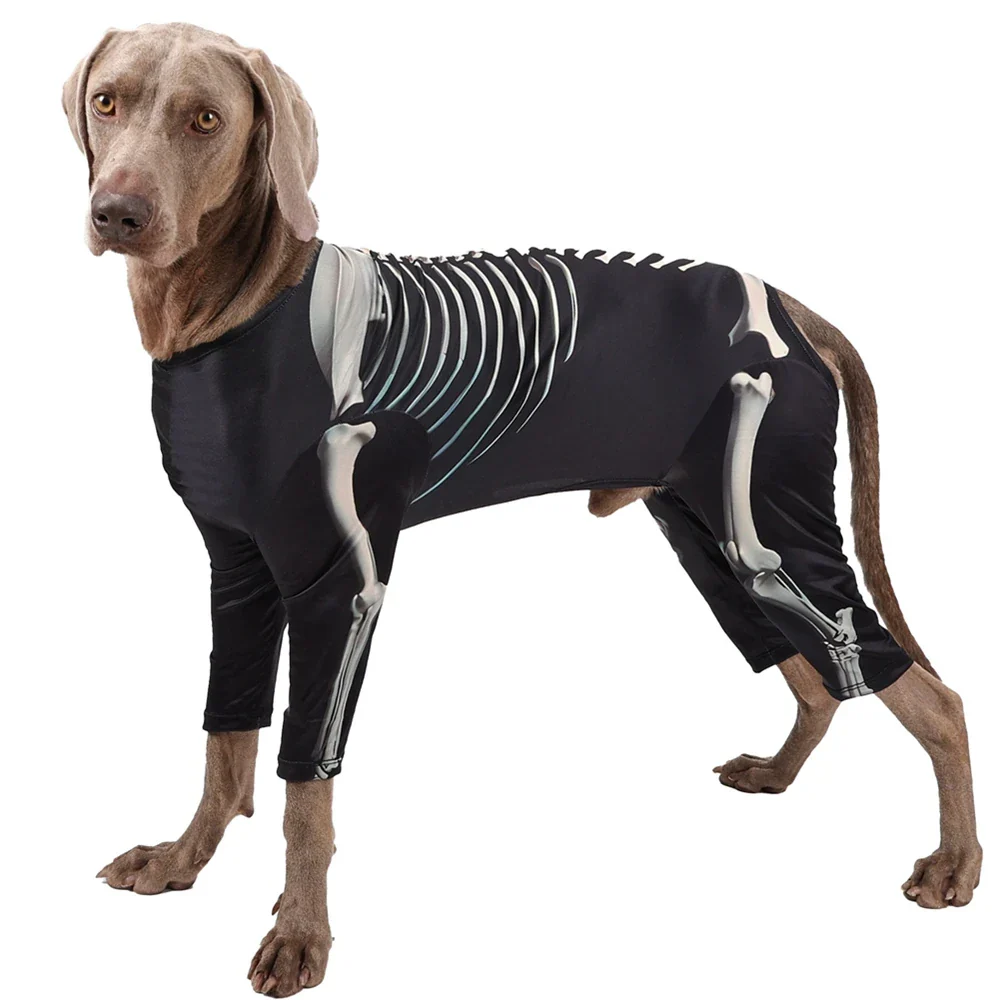 Large Dog Skeleton Bodysuit Costume - Image 8
